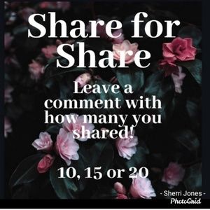Share for share when u comment how many you shared
